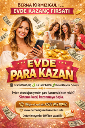 Telefon ve internet kullanabiliyorsanız siz de evden satış yaparak bizimle çalışabilirsiniz.  ✔️ Stok yok  ✔️ Risk yok ✔️ Destek var ✔️ Ödeme yok ✔️ kazanmak sizin elinizde Ben ekibimi büyütüyorum ve yeni kadın girişimciler arıyorum.